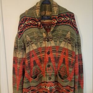 Vintage Polo Ralph Lauren Navajo Cardigan Sweater